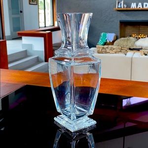 Baccarat crystal vase “pearl pattern” 10 1/4”